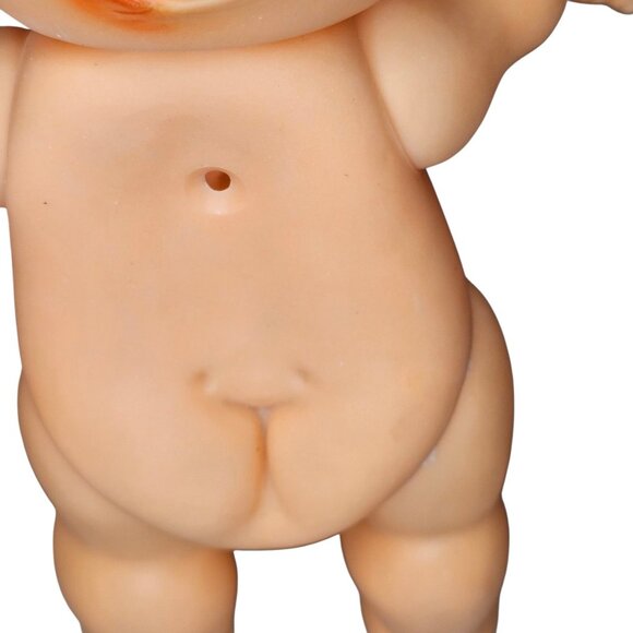 VTG Kewpie Rubber Doll 9" Jointed Squeak Toy Kitschy Baby Doll Molded Hair - Picture 6 of 15